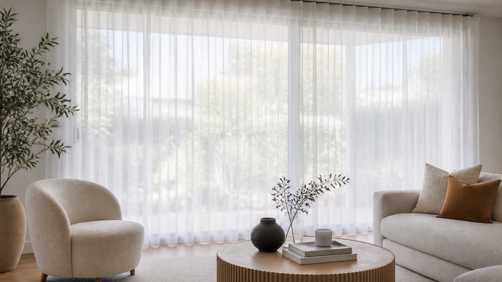 Sheer Whisper Panel — lifestyle room view